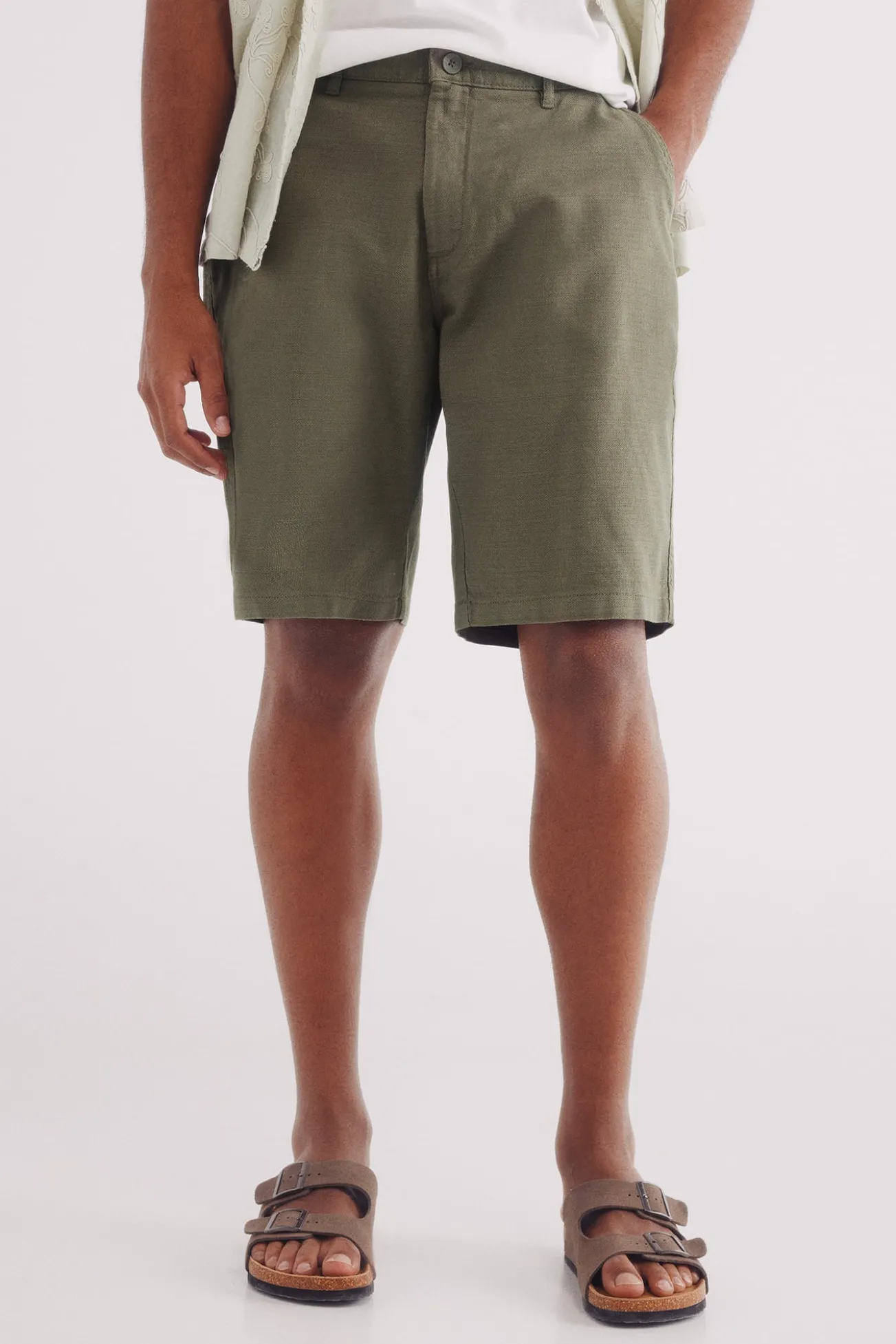 Bermuda algodão comfort fit