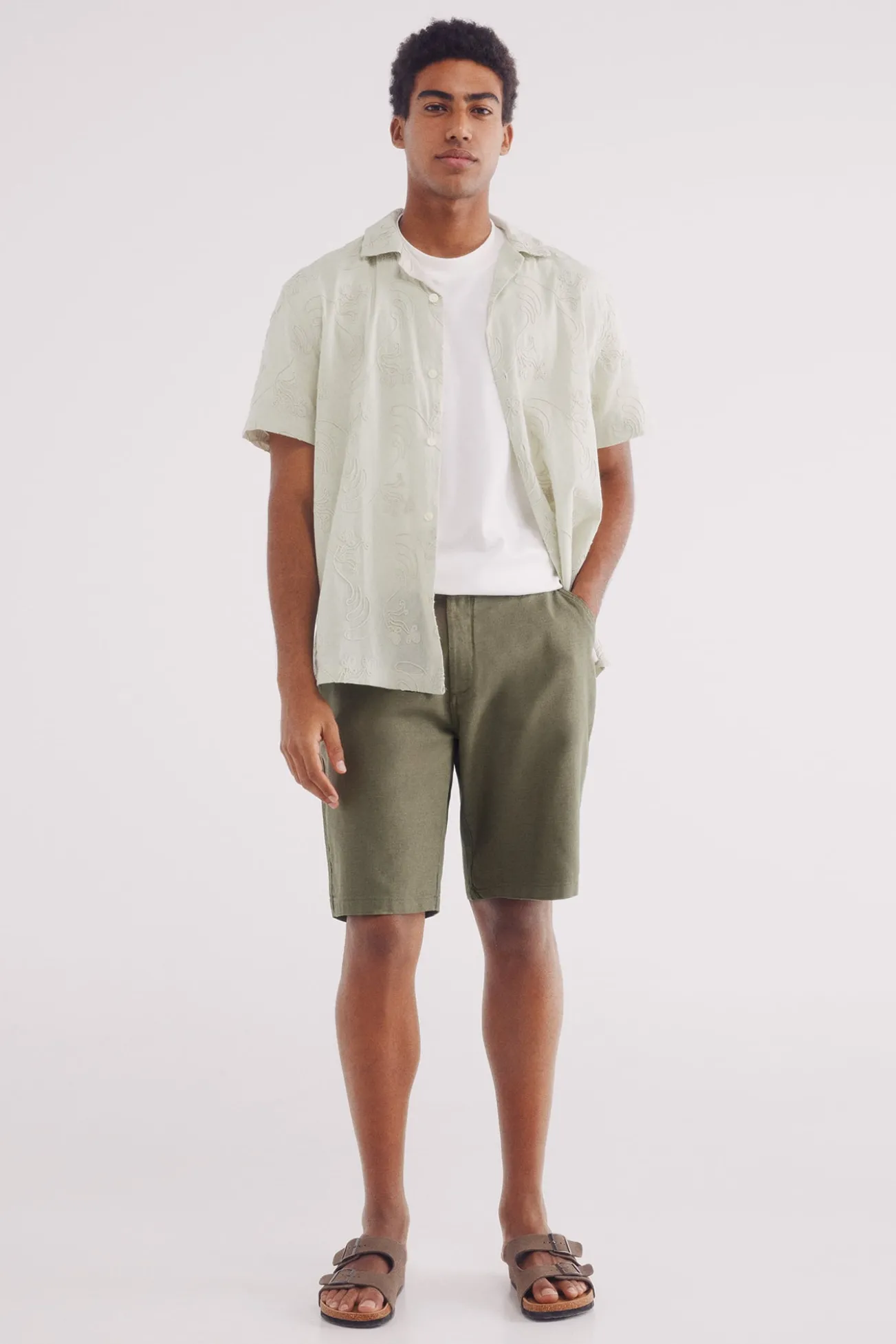 Bermuda algodão comfort fit