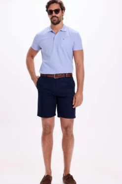 Bermuda clássica de algodão liso