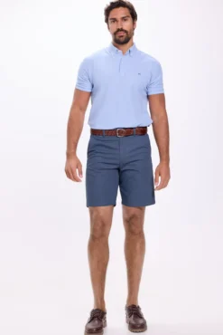Bermuda de algodão micro estampada