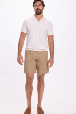 Bermuda de algodão micro estampada