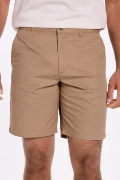 Bermuda de algodão micro estampada