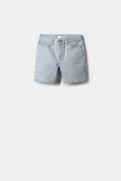 Bermuda denim riscas para meninos
