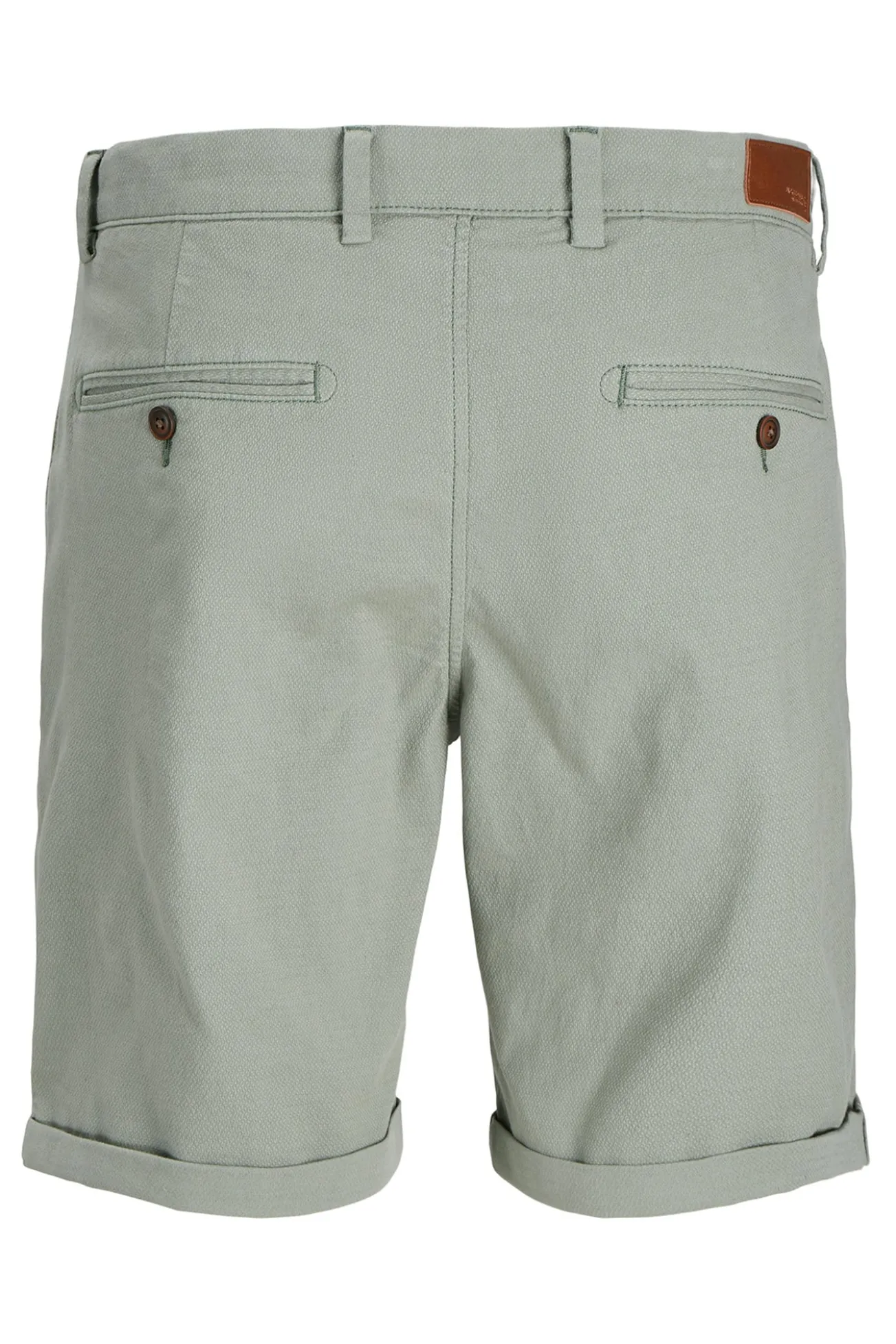 Bermuda estilo calças chino de regular fit