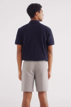 Bermuda estrutura cor slim fit