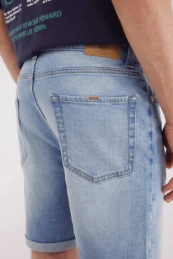 Bermuda jeans básica slim fit