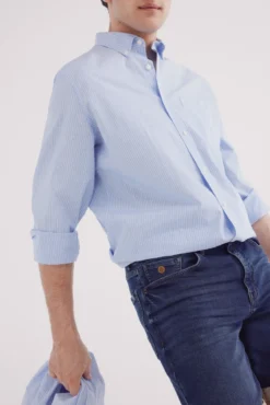 Bermuda jeans em denim escura slim fit
