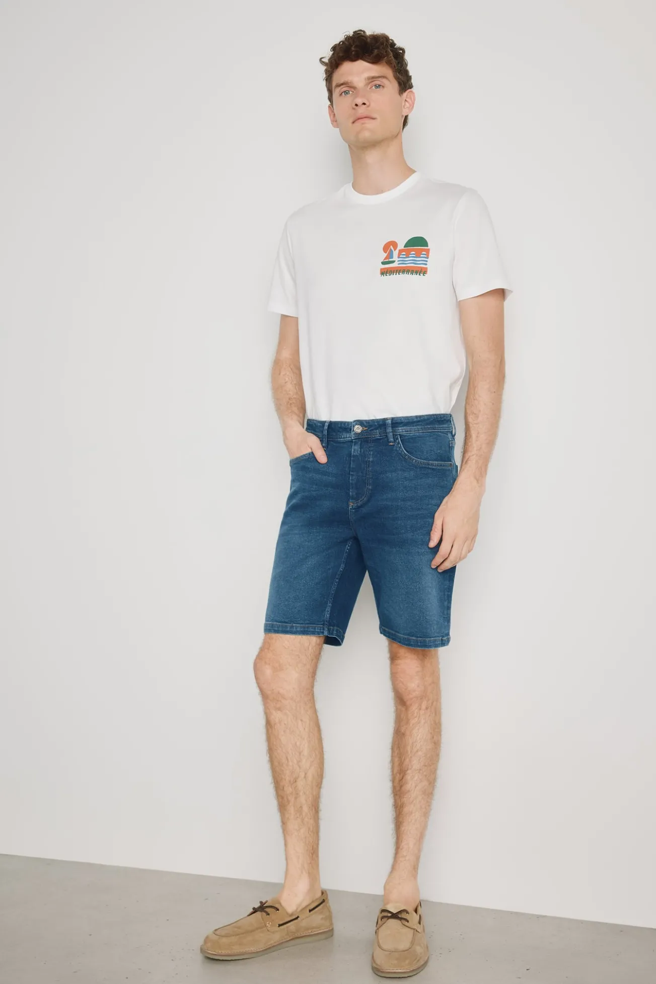 Bermuda jeans regular fit