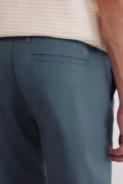 Bermuda piqué riscas conforto slim fit