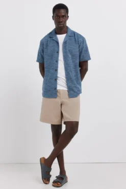 Bermudas 5 bolsos lavagem straight fit