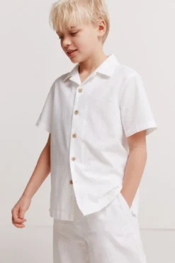 Bermudas chino em linho para menino