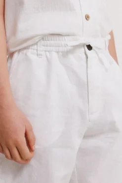 Bermudas chino em linho para menino