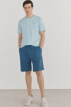 Bermudas com linho e atacadores
