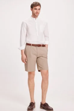 Bermudas Lisas Lino