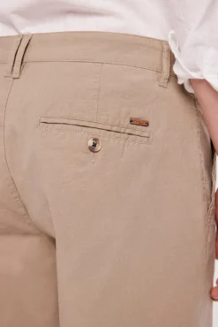 Bermudas Lisas Lino