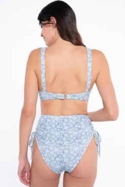 Biquíni pré-mamã com estampado de lurex