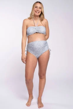 Biquíni pré-mamã com estampado de brilhos