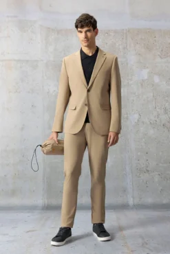 Blazer cinza clássico ultraleve