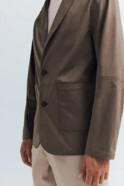 Blazer com efeito camurça