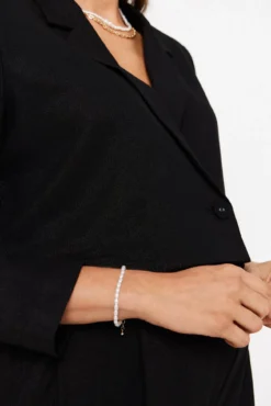 Blazer com glitter maternity