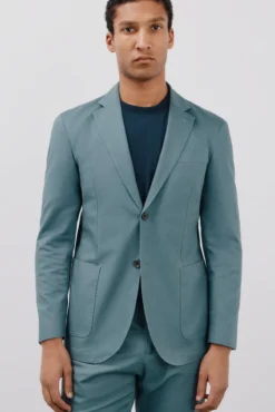 Blazer de algodão e linho