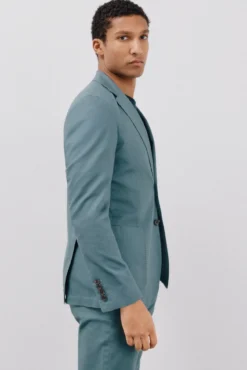 Blazer de algodão e linho