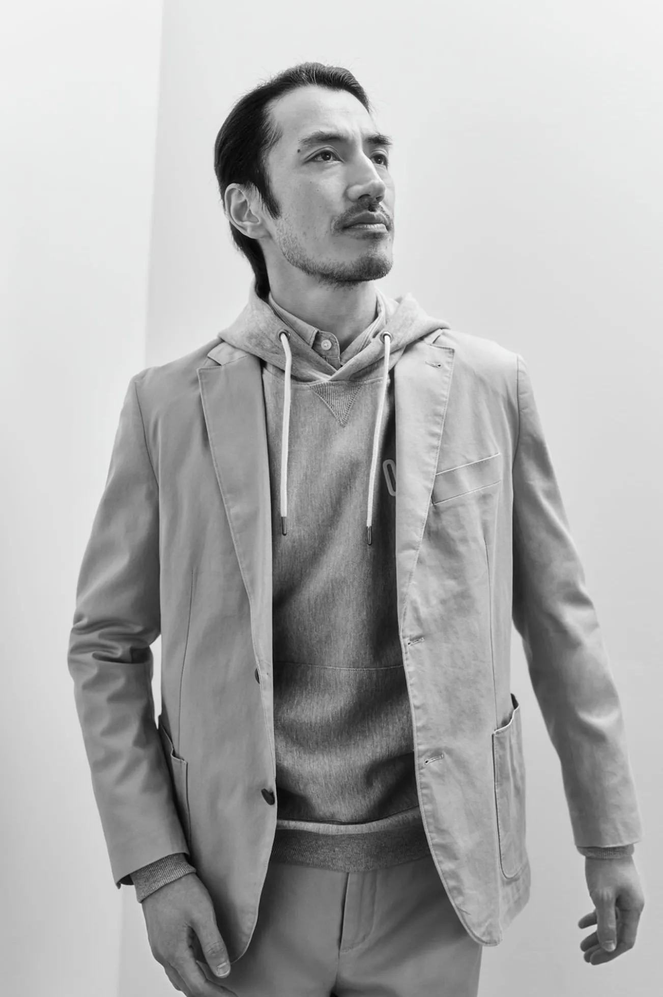 Blazer de algodão lavado