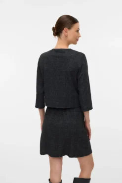 Blazer de gola redonda para maternity