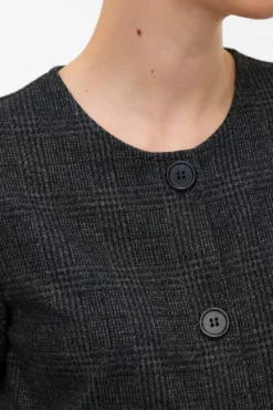 Blazer de gola redonda para maternity