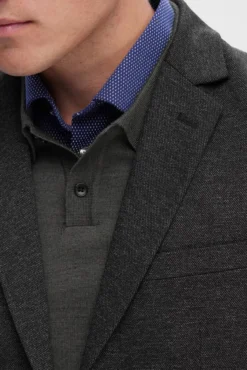 Blazer de homem corte slim tecido estilo jersey