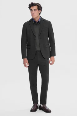 Blazer de homem corte slim tecido estilo jersey
