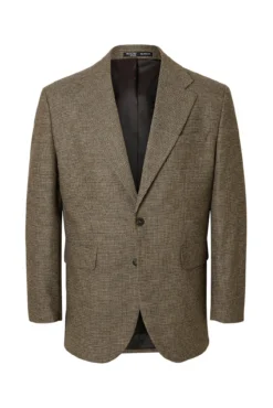 Blazer de lã aos quadrados