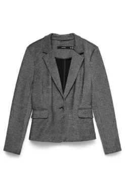 Blazer de manga comprida com detalhe de glitter