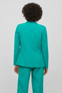 Blazer de manga comprida corte clássico