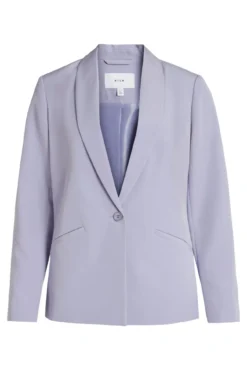 Blazer de manga comprida corte clássico