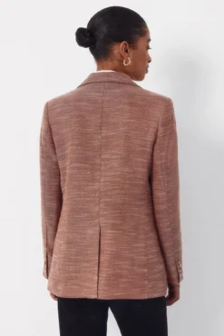 Blazer de tecido texturizada