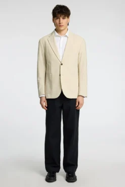 Blazer riscas seersucker