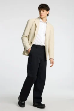 Blazer riscas seersucker