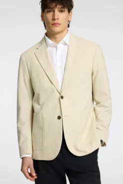 Blazer riscas seersucker