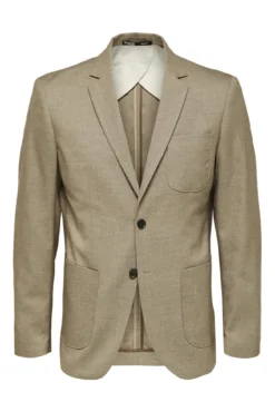Blazer slim fit elaborado com materiais reciclados