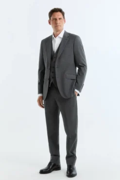 Blazer Série XXI em croute cinza