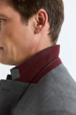 Blazer Série XXI em croute cinza