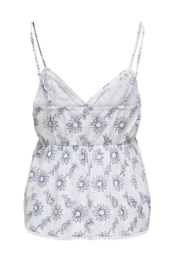Blusa bordada perfurada