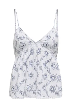 Blusa bordada perfurada