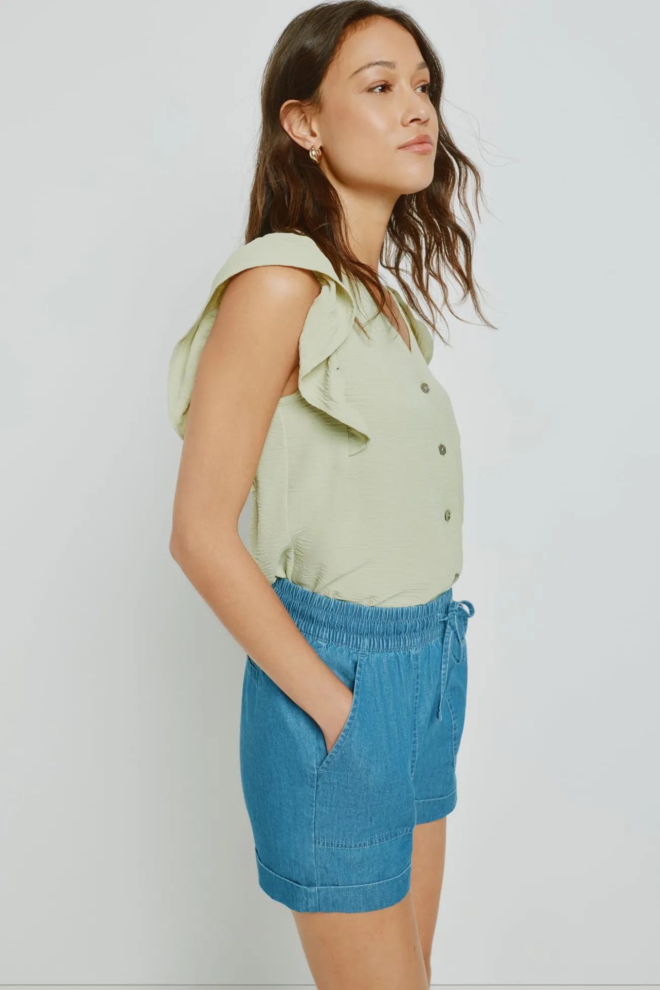 Blusa com folhos