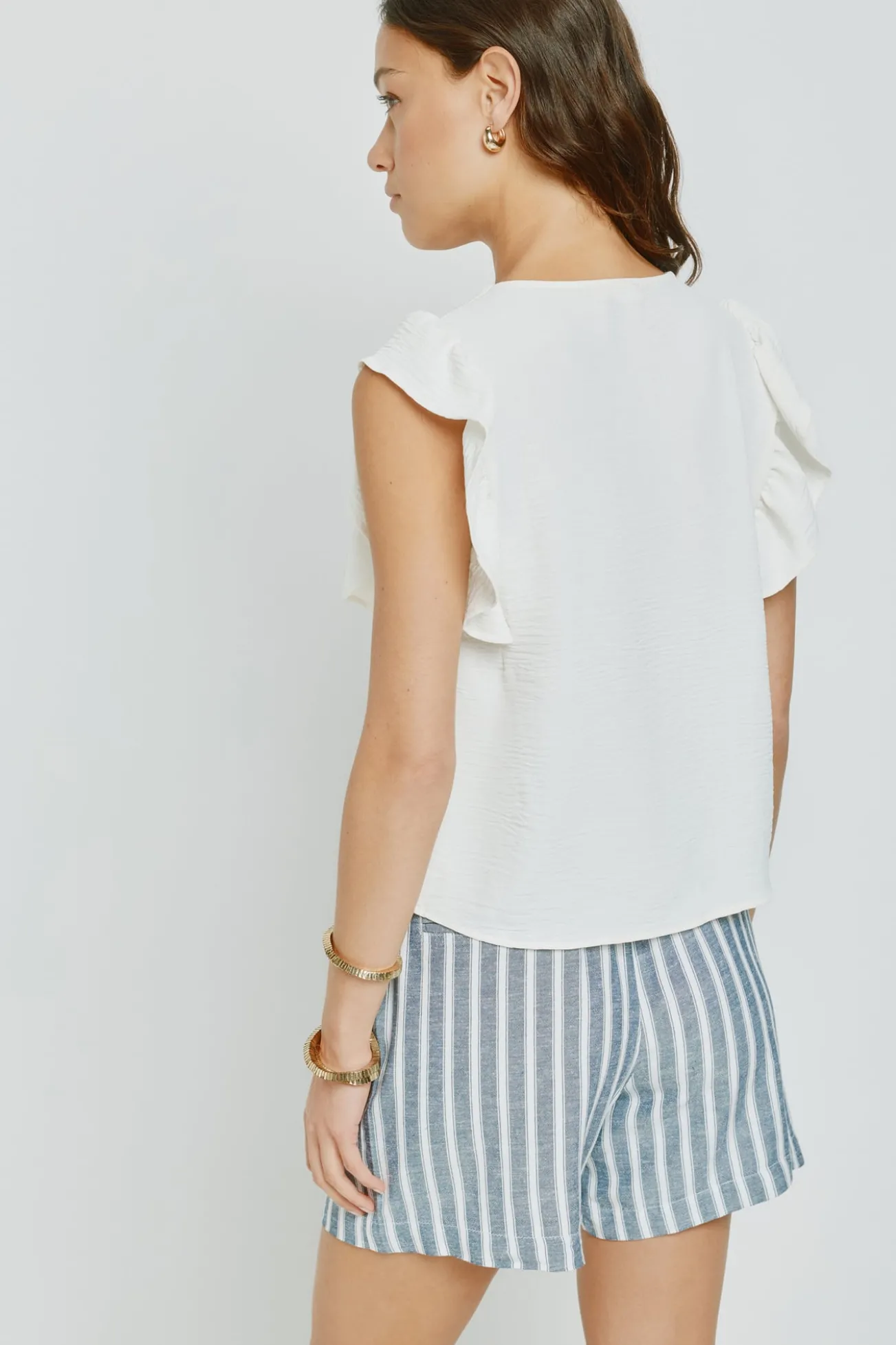Blusa com folhos