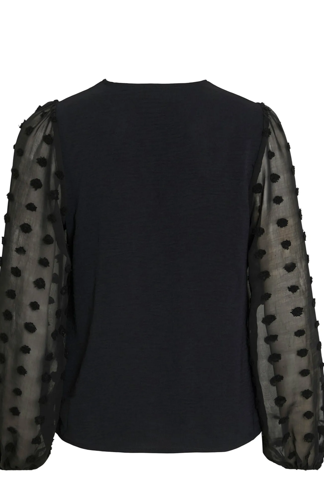 Blusa com plumeti nas mangas