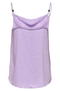 Blusa de alças com decote drapeado