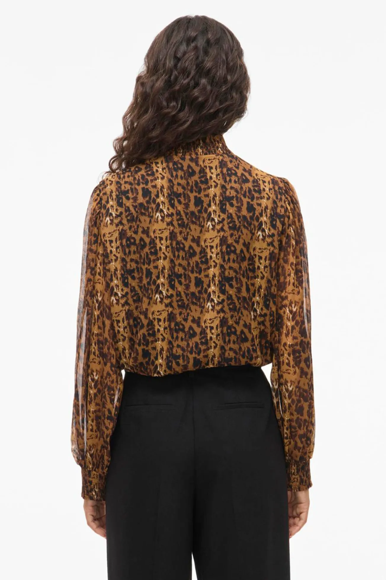 Blusa de chiffon estampada