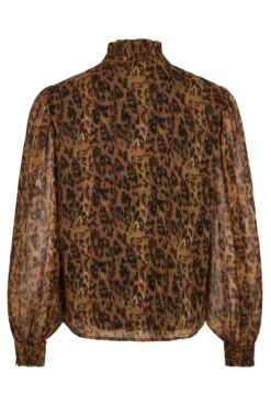 Blusa de chiffon estampada